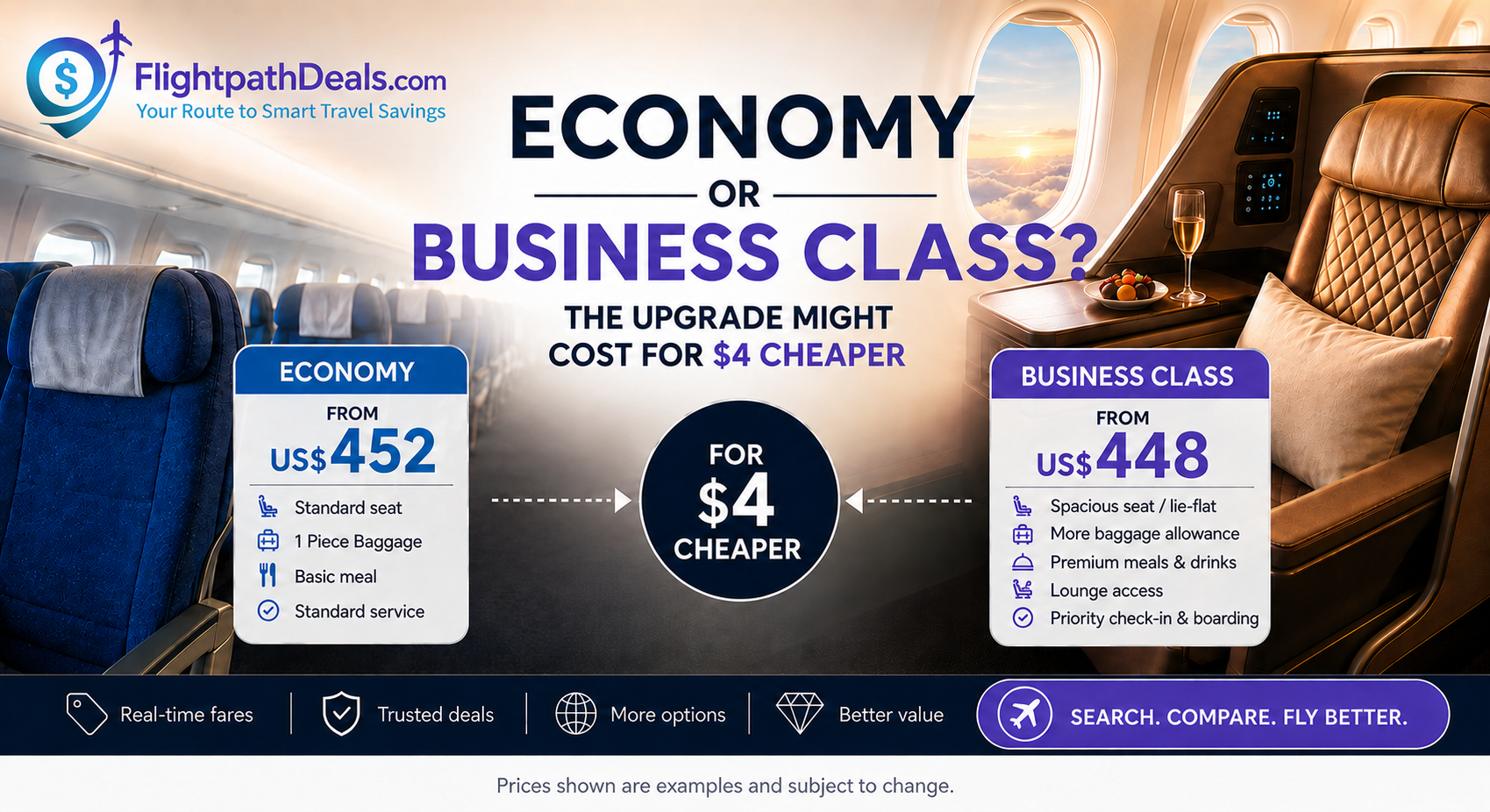 business class cheaper than economy